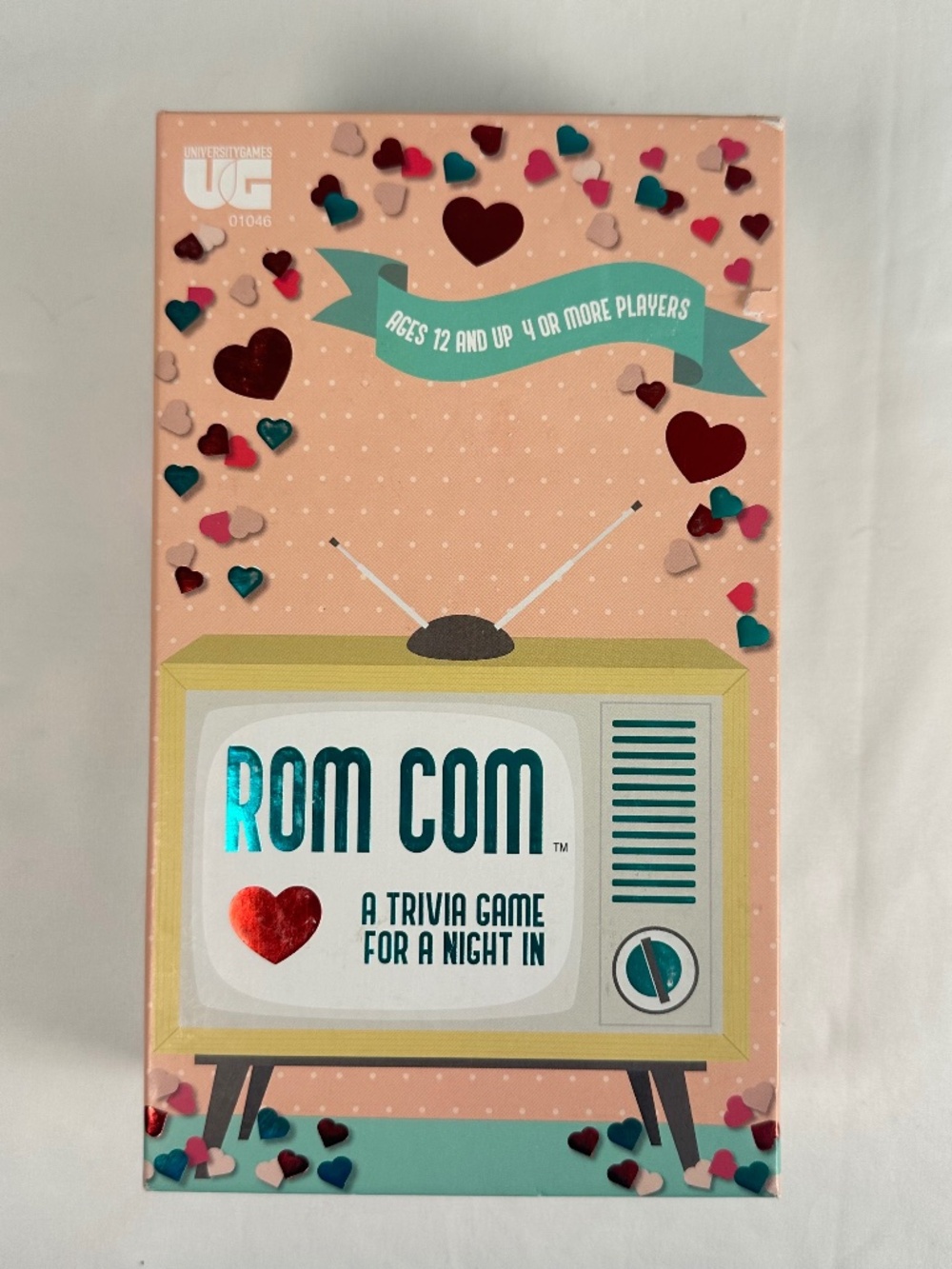 Rom Com: A Trivia Game for a Night In New in Box Hearts Pink Game Night